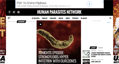 Desktop Screenshot of humanparasites.org